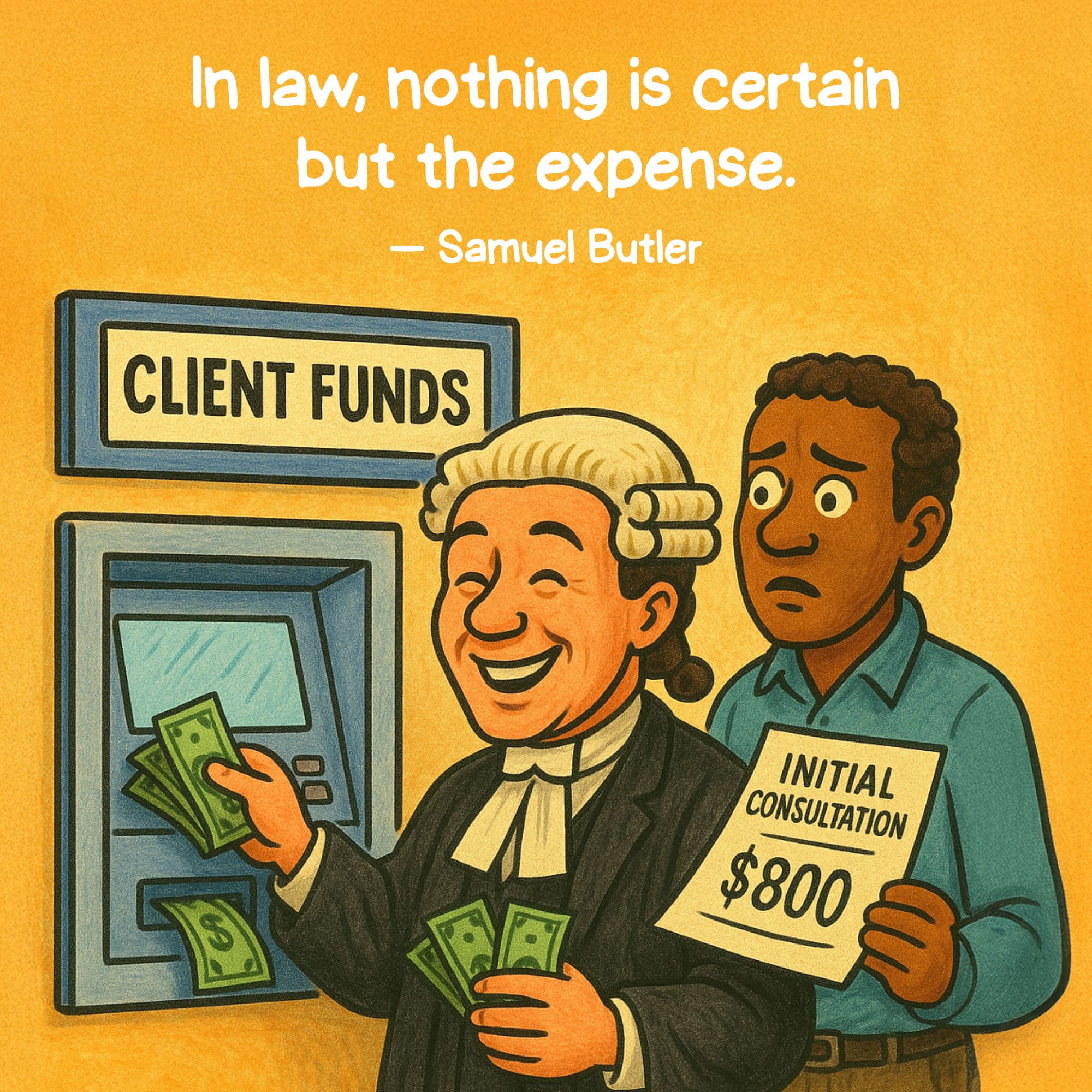 quote about expense of lawyers