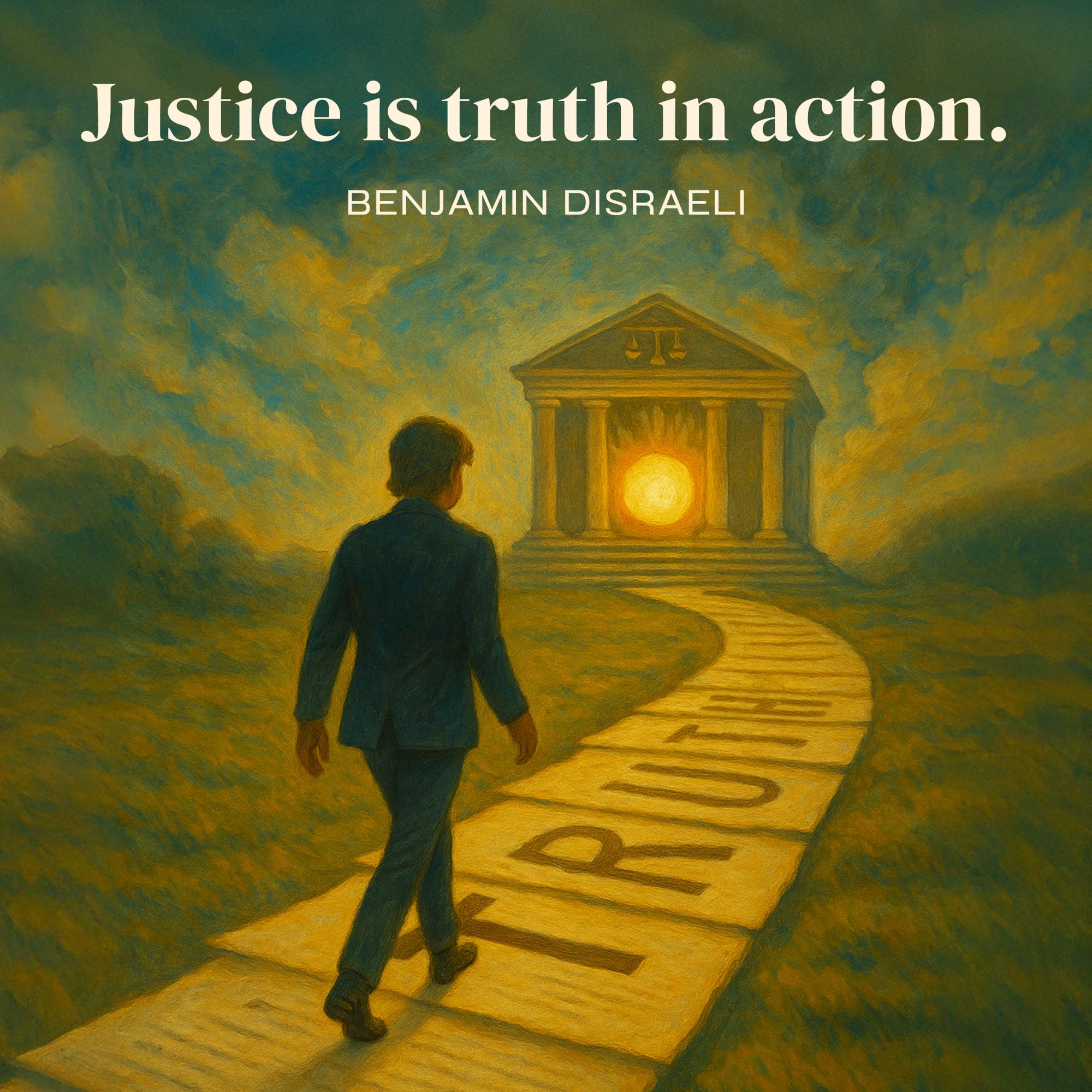 Quote - Justice is truth in action