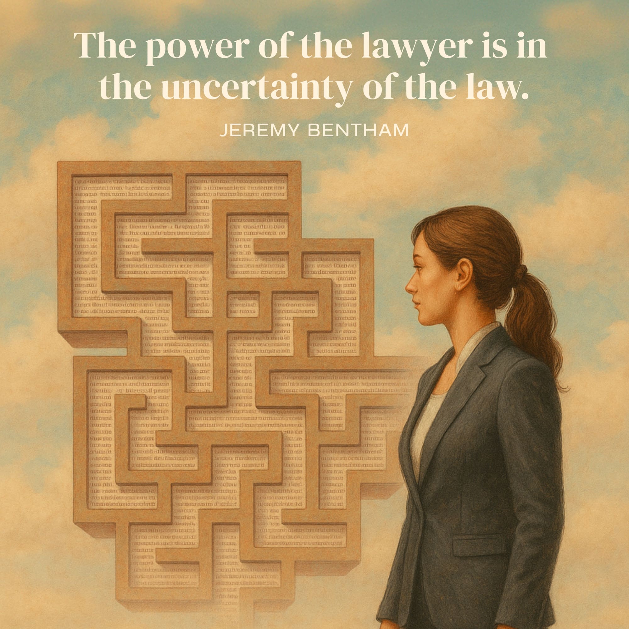 Law quote by Jeremy Bentham